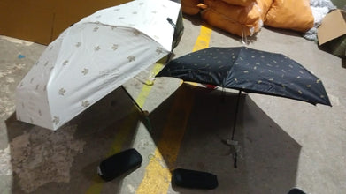 3-Fold Cute Umbrella – Sun & Rain Protection, UV Shield (1 Pc / With Zip Case)