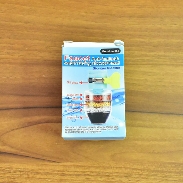 Water Faucet, Clean Purifier Filter Cartridge Water Tap, Upgrade Universal Interface Faucet Filter (Six Layer Purifier)