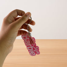 Glitter Lettering Keychain 